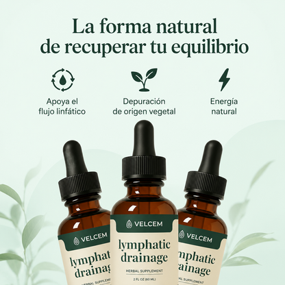 Drenaje Linfático Natural en Gotas | Menos Hinchazón | Velcem